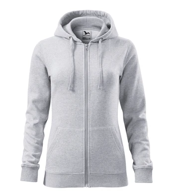 Moteriškas džemperis MALFINI Trendy Zipper 411 Ash melange, 300 g/m²