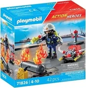 Playmobil - Firefighter with Water Pump (71826)