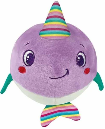 Pliušinis „Whimsy Narwhal“ kamuoliukas, barškutis kūdikiams „Clementoni“