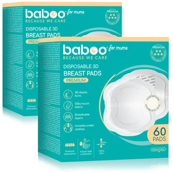 Baboo premium įklotai į liemenėlę, 120 vnt.