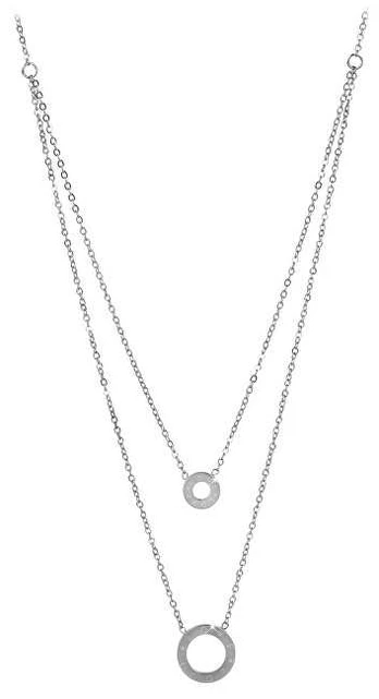 Troli Double steel necklace