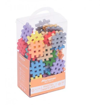 Marioinex „Waffle Mini Pastel“ statybiniai blokuojeliai 70 elementų