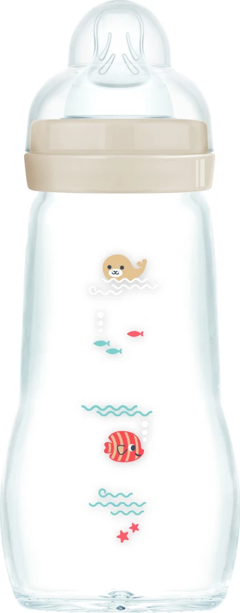 MAM - Feel Good Glass Bottle - Neutral - 260 ml