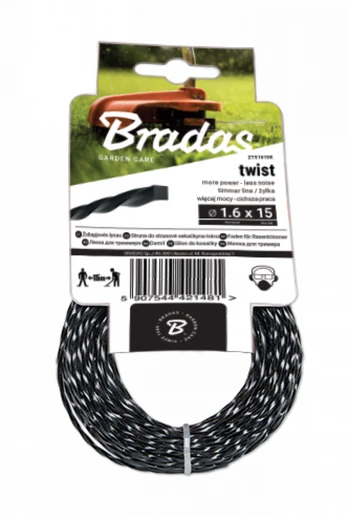 Trimerio valas Bradas TWIST, 2,4mm x 15m