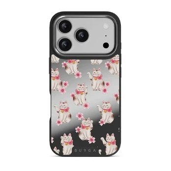 Maneki Neko - iPhone 17 Pro Case, Elite Mirror Dark (MagSafe) / Gunmetal