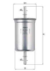 Kuro filtras MAHLE KL591