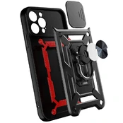 Dėklas Hybrid Armor Camshield Huawei nova Y90 Juodas kaina