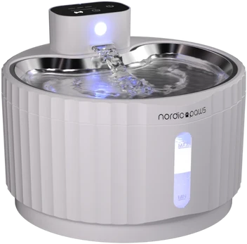 Nordic Paws - Drinking fountain Glacia - 2,8L wireless with sensor - white