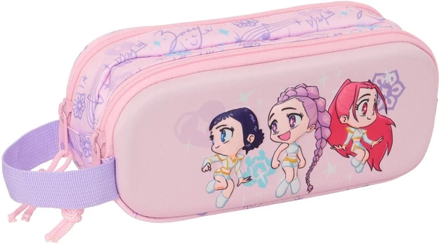 Safta Kpop Demon Hunters Chibi 3D double pencil case