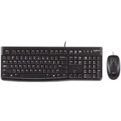 LOGITECH MK120 Corded Combo - BLACK - USB - US INT'L - EER kaina