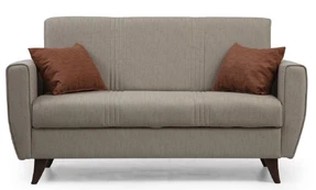 Dvivietė sofa-lova Zaden-Beige Smėlio spalvos kaina