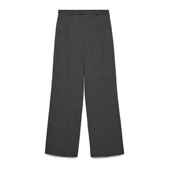 Formalios kelnės moterims, Gray, Texas straight pant
