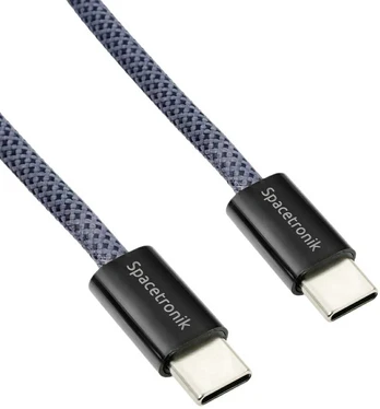 Kabelis USB-C PD100/240W Spacetronik 2m tamsiai mėlyna