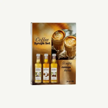 Sirupų rinkinys Monin kavai, 3 × 50 ml