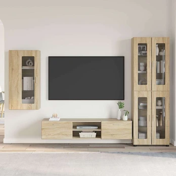 TV spintelių komplektas Sonoma ąžuolas Apdirbta mediena