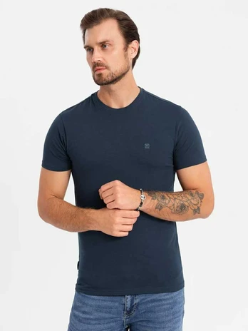 men's t-shirt -baltas