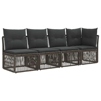4 vietų sofa su kairiuoju porankiu 4 pcs 4-Vietų skaičius Pilka