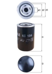 Kuro filtras KNECHT KC 184 kaina