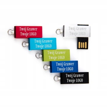 USB laikmena Mini metalinis Usb 2.0 atmintukas 2 Gb su graviravimu