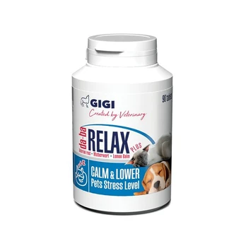 Gigi papildas šunims ir katėms tabletėmis Da-ba Relax plus, 90 vnt.