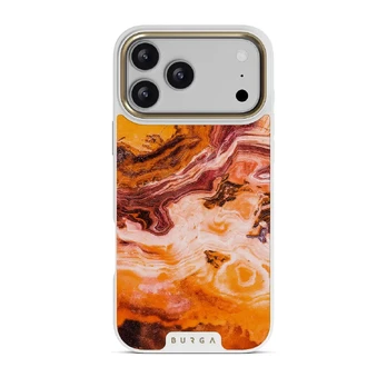 Pumpkin Spice - Orange iPhone 17 Pro Max Case, Elite Light (MagSafe) / Gold