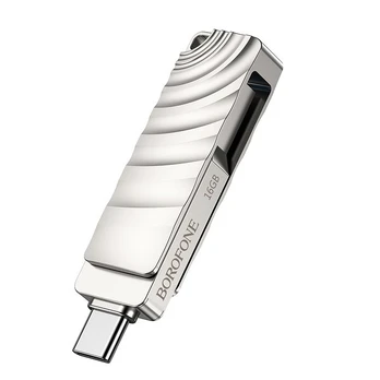 USB laikmena Borofone Pendrive BUD3 Soul USB 3.0 + Type C 16GB
