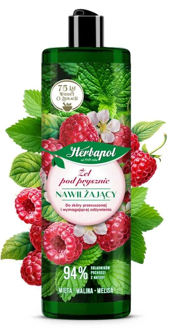 HERBAPOL Żel p/p Malina-Mięta 400ml new&