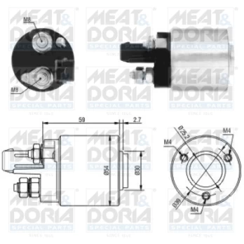 solenoidinis jungiklis, starteris MD46105