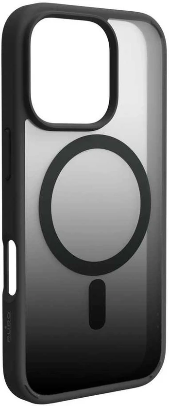 Puro silikoninis dėklas 16-ojo iPhone“ Pro – juodas