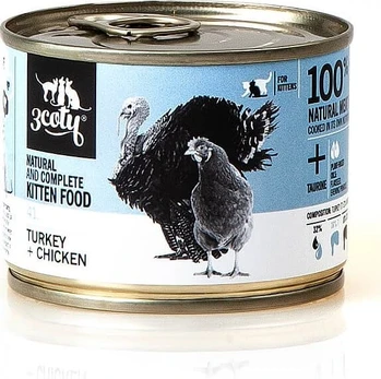 3Coty kalakutiena + CHICKEN for Kittens 180g