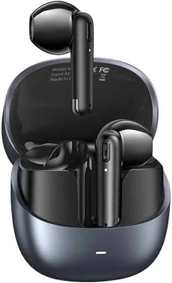 USAMS Bluetooth ausinės Echo E03 TWS belaidės tamsiai pilkos