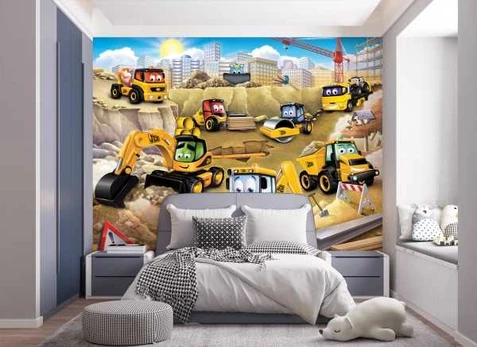Walltastic Min første JCB tapet 243 x 305 cm (2024)