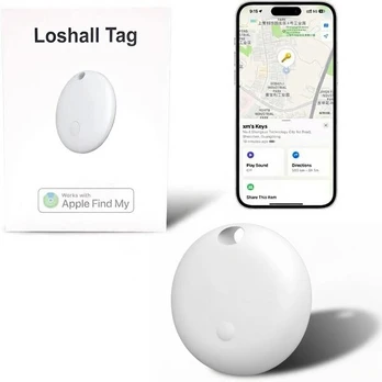 Mini „Bluetooth“ sekiklis daiktams surasti, baltas