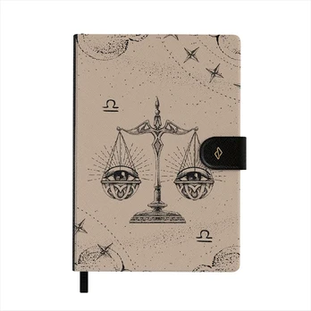 Libra - Notebook, A5 (14.8 x 21cm) / Lined / Beige