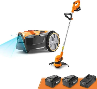 Lawnmaster robotas vejapjovė 24 V, akumuliatorinė, 10 colių pjovimo pločio, VBRM16 Combo Kit