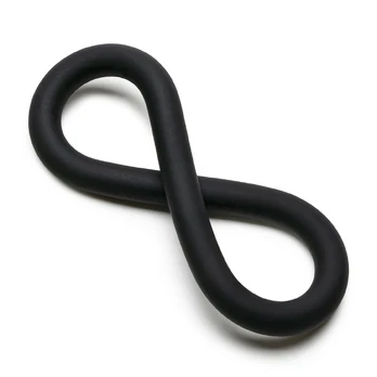 Perfect Fit Hefty Wrap Silicone Adjustable Ring 22.9 cm Black