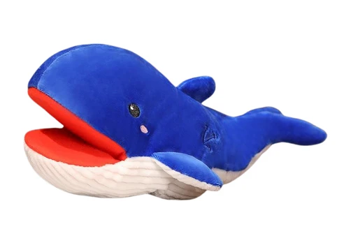 Pliušinis žaislas banginis Lean Toys, mėlynas, 10 cm