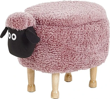 Vaikiškas pufas Beliani Sheep, rožinis