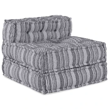 Modulinis Pufas Pilkos Spalvos 70x70x54 cm