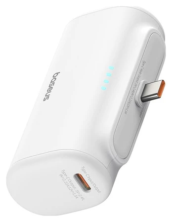 Baseus Compact 5000mAh 20W USB-C balta