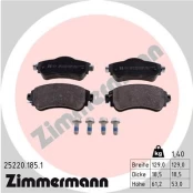 Stabdžių trinkelių rinkinys, diskinis stabdys ZIMMERMANN 25220.185.1 kaina