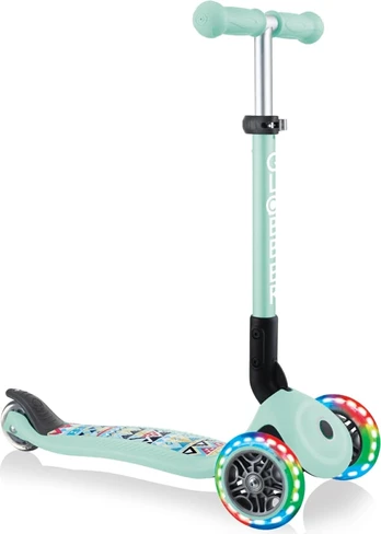 GLOBBER paspirtukas Junior Foldable Fantasy Lights, mėtinė, 433-206