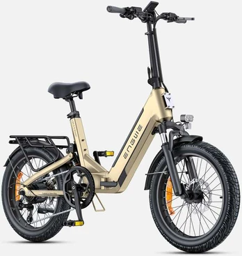 Dviratis 20 elektrinis sulankstomas Engwe L20 3.0 BOOST 250Wh šampaninis