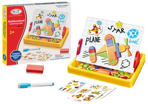Magnetinė lenta, su priedais First Classroom Learning Case, 4 cm, įvairių spalvų