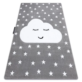 Kilimas PETIT CLOUD debesys Žvaigždės pilka