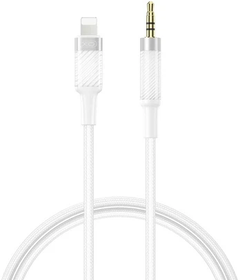 XO cable audio NB-R279A Lightning - jack 3,5mm 1,0m baltas