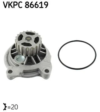 Aušinimo skysčio siurblys SKF VKPC 86619