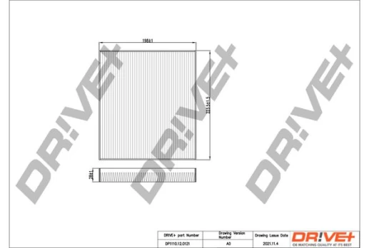 Filtras, salono oras Dr!ve+ DP1110.12.0121