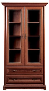 Vitrina Kent EWIT2D2S, ruda, 110 cm x 43 cm x 204 cm