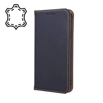 HQ Genuine Leather Smart Pro Case for iPhone 13 Pro 6,1" Black